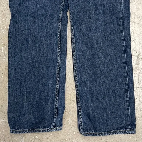 Levis Jeans Men 38x31 Blue Pants 559 Relaxed Straight Baggy Dark Denim Tag 38x32 - Picture 4 of 16